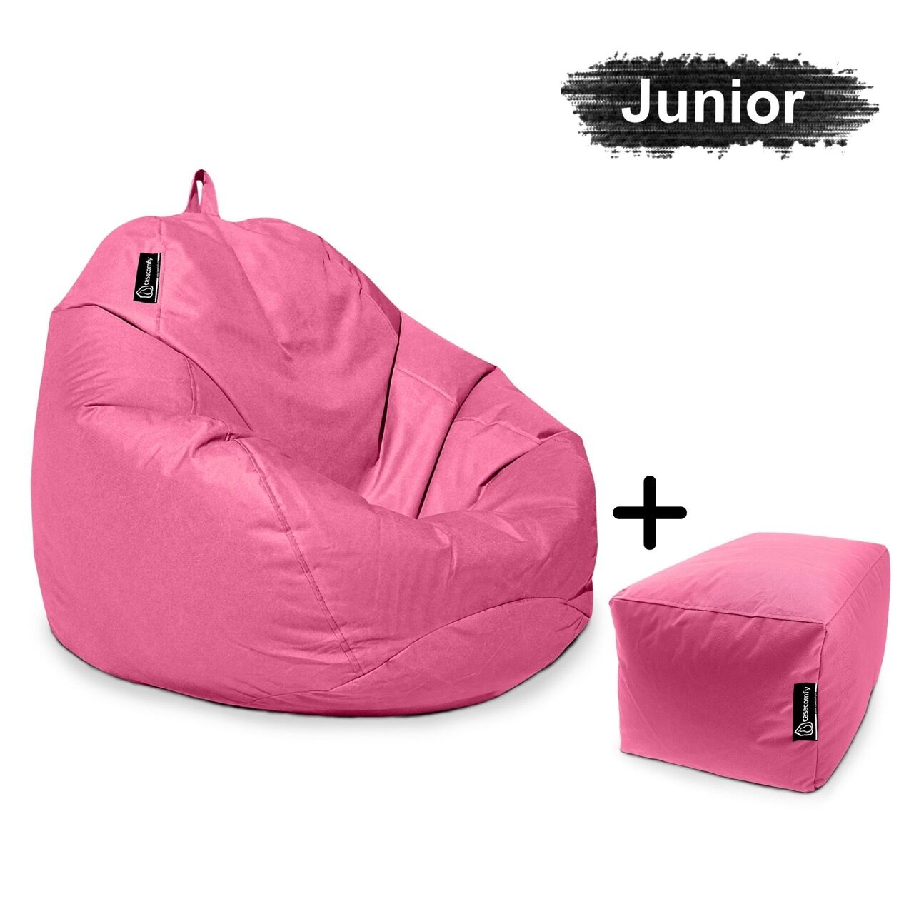 casacomfy-Pear-Junior-met-voetbankje-roze